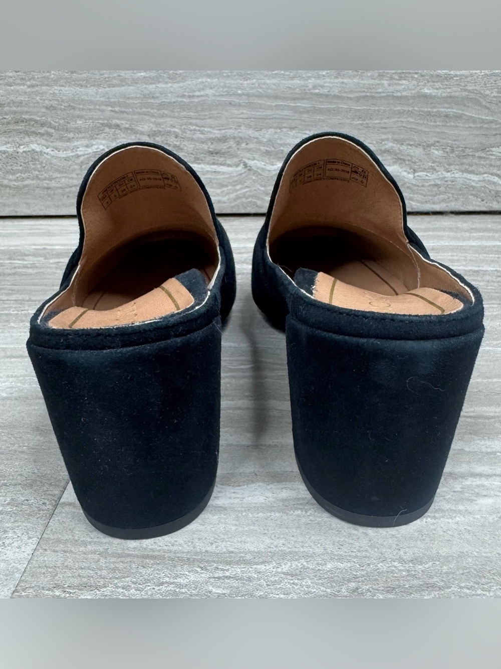 Vionic Presley Black Suede Knotted Mule Heels Womens Size 7 - Picture 5 of 12
